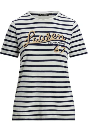 Ralph Lauren Femme, Tops, Blanc, Taille: 36 FR 200957676001 T-Shirt À Manches Courtes