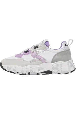 Voile blanche Femme, Chaussures, Multicolore, Taille: 41 EU Baskets en suède et tissu technique Club105.