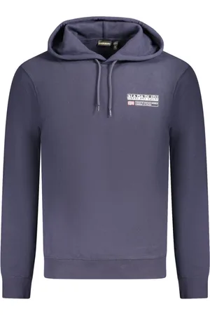 Napapijri Homme, Sweatshirts et sweats à capuche, Bleu, Taille: S Pull en Coton Bleu avec Logo