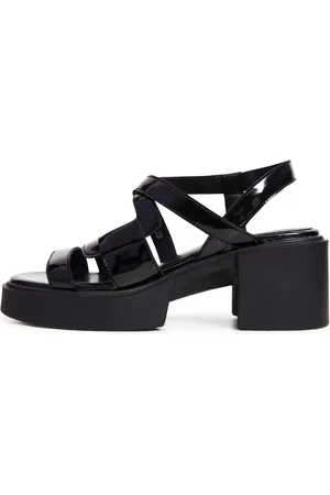 CESARE GASPARI Femme, Chaussures, Noir, Taille: 40 EU Sandales à talons blocs - Noir