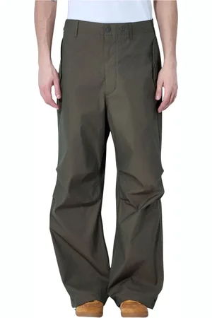 ENGINEERED GARMENTS Homme, Pantalons, Vert, Taille: S Twill Coton Snap Pantalon