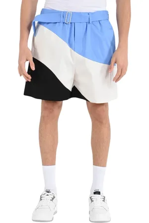 Msgm Homme, Shorts, Multicolore, Taille: L Shorts Bermuda en coton Tidal Wave