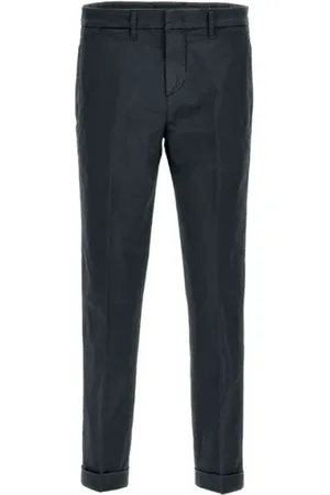 FAY Homme, Pantalons, Bleu, Taille: W33 Pantalon Bleu Slim Stretch Gabardine