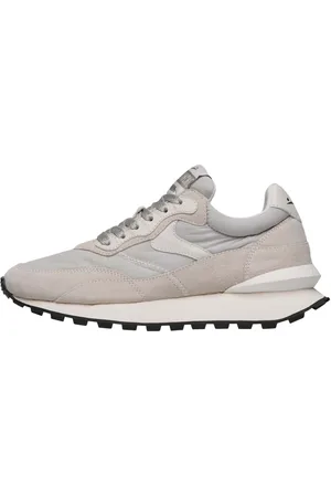 Voile blanche Femme, Chaussures, Gris, Taille: 39 EU Baskets en suède et tissu technique Qwark Hype Woman
