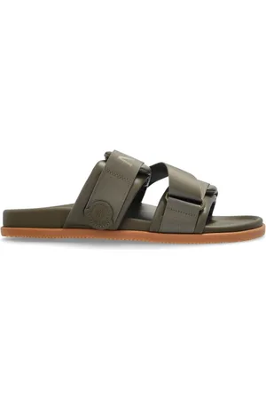 Moncler Homme, Chaussures, Vert, Taille: 40 EU Mules en cuir