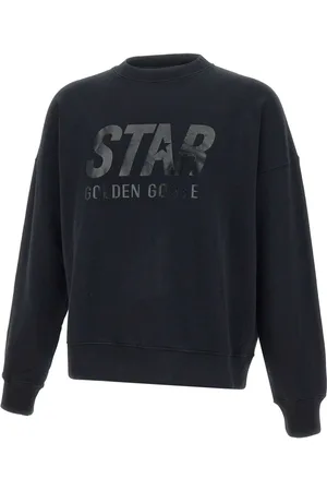 Golden Goose Homme, Sweatshirts et sweats à capuche, Noir, Taille: XL Sweat en Coton Noir 