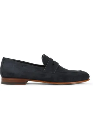 Giorgio Armani Homme, Chaussures, Bleu, Taille: 44 EU Mocassins Bleus pour Homme