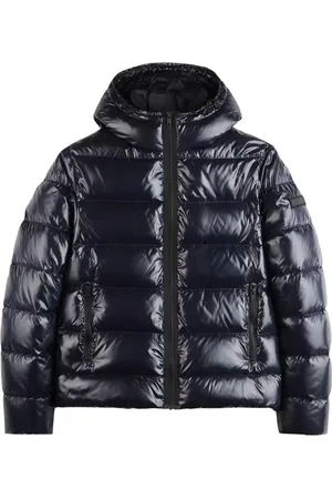 FAY Homme, Vestes, Bleu, Taille: L Veste Matelassée Bleu Marine avec Capuche