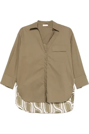 Liu Jo Femme, Blouses et Chemises, Vert, Taille: 36 FR Chemise Verte à Boutons avec Poche
