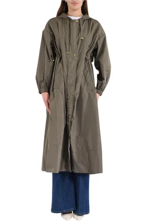 Max Mara Femme, Vestes, Vert, Taille: 36 FR Parka en taffetas style Teodoro