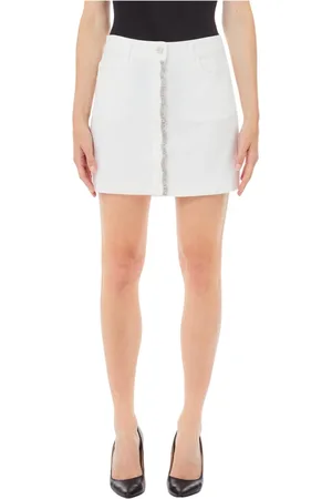 Liu Jo Femme, Jupes, Blanc, Taille: W26 Jupe Mini Waves