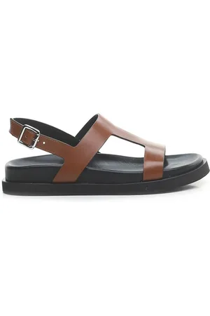Guglielmo Rotta Femme, Chaussures, Brun, Taille: 36 EU Sandale en cuir marron Thea