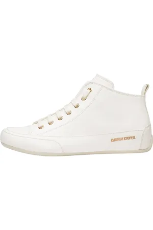 Candice Cooper Femme, Chaussures, Blanc, Taille: 41 EU Baskets montantes en cuir