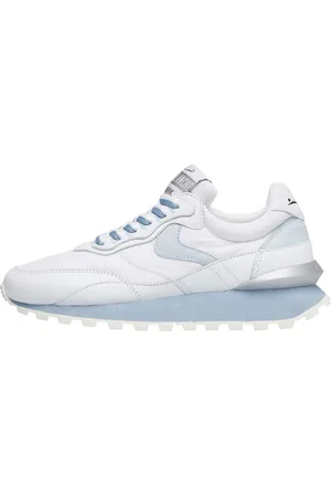 Voile blanche Femme, Chaussures, Blanc, Taille: 39 EU Baskets en suède et tissu technique Qwark Hype Woman