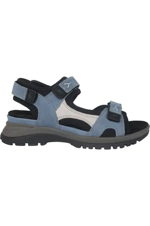 Waldläufer Femme, Chaussures, Bleu, Taille: 37 EU Collection de sandales larges pour femmes