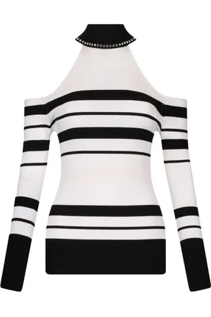 Liu Jo Femme, Pulls, Noir, Taille: 40 FR Élégant Pull Noir pour Femmes
