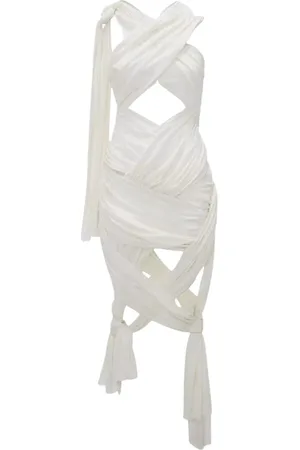 J.W.Anderson Femme, Robes, Blanc, Taille: 36 FR Robe Blanche avec Détails de
