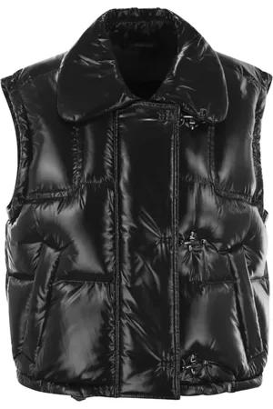 FAY Femme, Vestes, Noir, Taille: 38 FR Gilet Duvet Noir Matelassé Fermeture Éclair