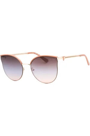 Guess Unisex, Accessoires, Jaune, Taille: ONE Size Lunettes de Soleil en Métal à Lentille Dégradée