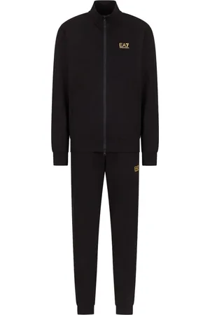 EA7 Homme, Sport, Noir, Taille: S Ensemble de Survêtement Sportif Noir