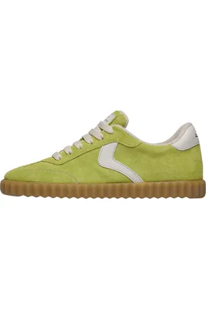 Voile blanche Femme, Chaussures, Vert, Taille: 37 EU Baskets en suède Ines