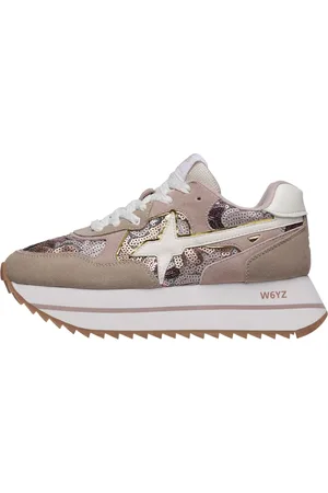 W6YZ Femme, Chaussures, Rose, Taille: 36 EU Baskets en cuir et suède Deva W.