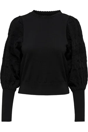 ONLY Femme, Pulls, Noir, Taille: 36 FR Pullover Élégant