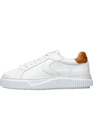Voile blanche Femme, Chaussures, Blanc, Taille: 37 EU Baskets en cuir Lipari
