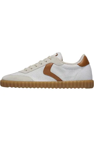 Voile blanche Femme, Chaussures, Multicolore, Taille: 36 EU Baskets en cuir et suède Ines Mesh