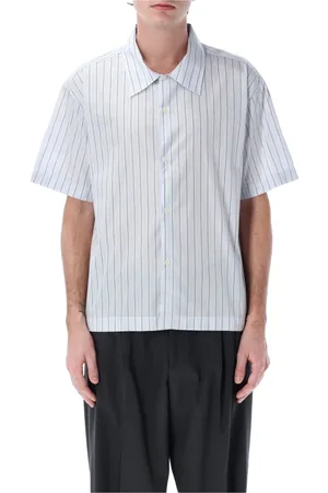 mfpen Homme, Chemises, Bleu, Taille: L Chemise de vacances à rayures bleu clair