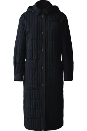 Mackage Femme, Manteaux, Noir, Taille: 38 FR Manteaux Noirs