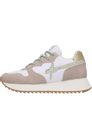 W6YZ Femme, Chaussures, Rose, Taille: 35 EU Baskets en suède et tissu technique Jet-W.
