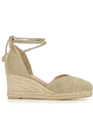 Castaner Femme, Chaussures, Jaune, Taille: 36 EU Espadrilles nude avec semelle en jute