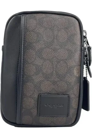 Coach Homme, Sacs, Noir, Taille: ONE Size Sac bandoulière moderne noir/noyer