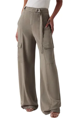 Guess Femme, Pantalons, Gris, Taille: W26 Cargo Agatha Mossy Green Jeans