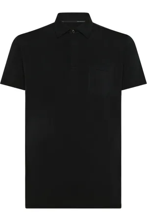 RRD Homme, Tops, Noir, Taille: M Polo Noir Design Moderne Élégant