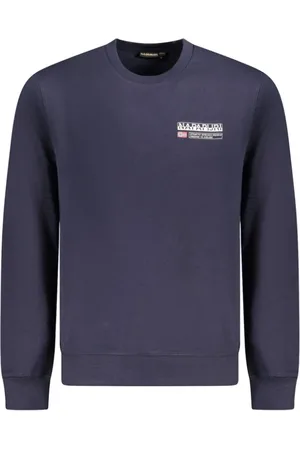Napapijri Homme, Sweatshirts et sweats à capuche, Bleu, Taille: XL Pull élégant avec impression emblématique