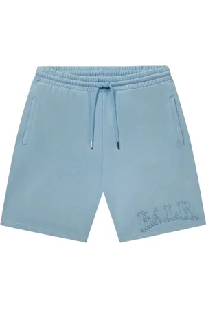 BALR. Homme, Shorts, Bleu, Taille: M Bermuda en molleton lavé bleu