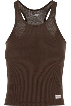 Alexander Wang Femme, Tops, Brun, Taille: 42 FR T-shirt côtelé