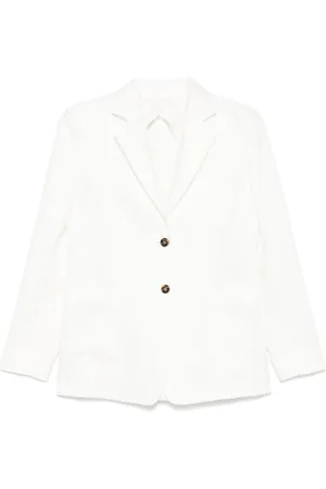 Max Mara Femme, Vestes, Blanc, Taille: 38 FR Blazer Blanc Guglia Veste Élégante