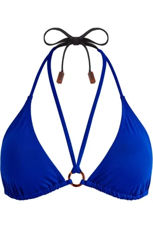 Vilebrequin Femme, Maillots de bain, Bleu, Taille: 38 FR Haut de maillot de bain bicolore triangle à nouer