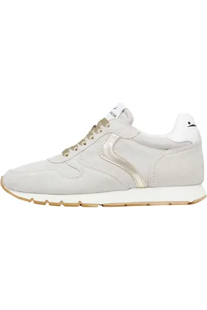 Voile blanche Femme, Chaussures, , Taille: 37 EU Baskets en cuir et suède Julia