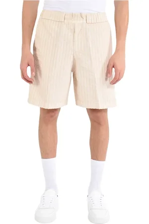COSTUMEIN Homme, Shorts, , Taille: XL Shorts Bermuda en lin rayé