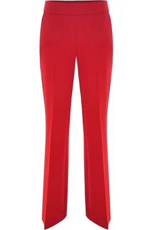 Kocca Femme, Pantalons, Rouge, Taille: 36 FR Pantalon Coupe Classique avec Ceinture Élégante