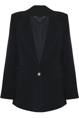 Kocca Femme, Vestes, Noir, Taille: 44 FR Élégante Veste Croisée