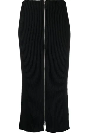 Jil Sander Femme, Jupes, Noir, Taille: 38 FR Jupe Midi