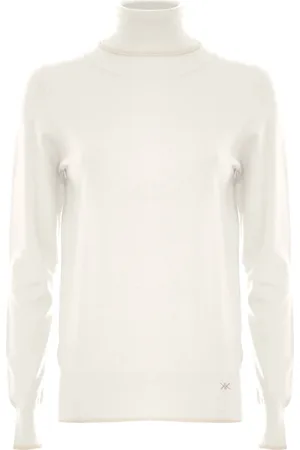 Kocca Femme, Pulls, Blanc, Taille: 46 FR Pull Col Polo Intemporel