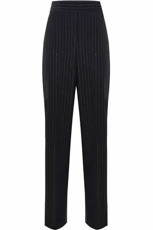 Kocca Femme, Pantalons, Multicolore, Taille: 36 FR Pantalon Élégant à Fines Rayures Brillantes