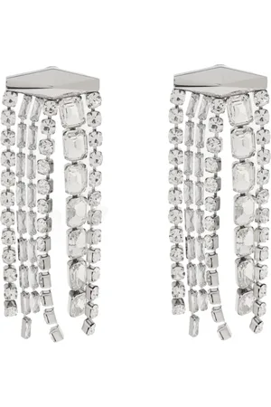 Jimmy Choo Femme, Accessoires, Gris, Taille: ONE Size Boucles d`oreilles Zandra
