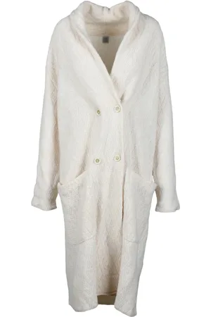 ELEVENTY Femme, Manteaux, Blanc, Taille: 42 FR Manteau Tricoté en Laine